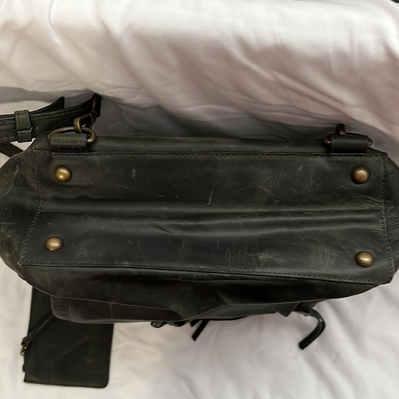 RACHEL by Rachel Roy 100% LEATHER gray book bag. NWT - Picture 7 of 11